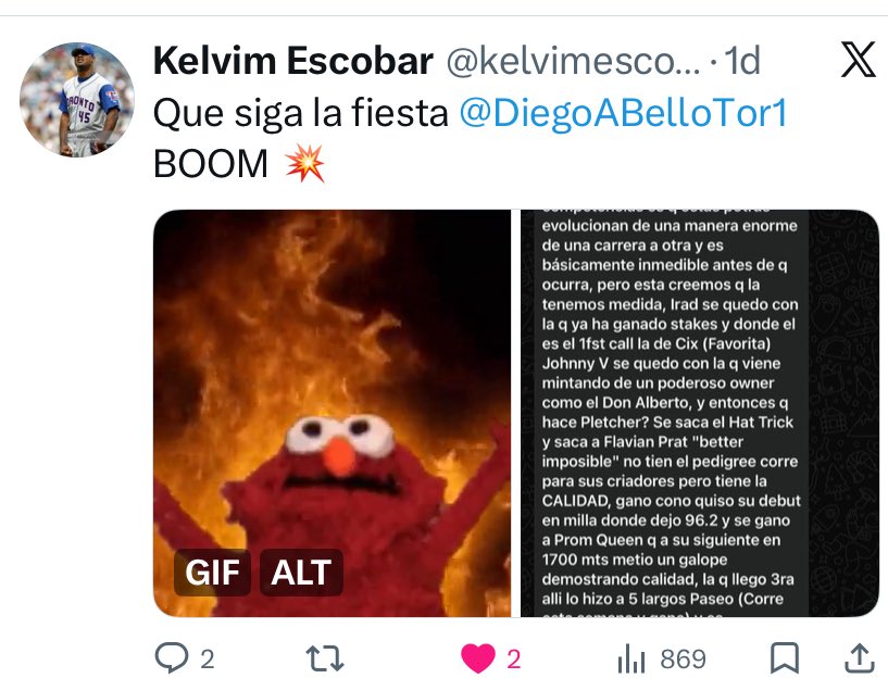 DiegoABelloTor1's tweet photo. SUSCRIPCIÓN semana del 5 al 8 de Marzo otro ESPECIAL ELITESCO Nuevamente un trabajo IMPECABLE pero esta vez para Tampa Bay Downs y atención estaremos EN VIVO desde el Hipódromo SIIII desde Tampa todo el dia Sábado y Tal vez el Viernes Si señor en Vivo con información DE LUJO con el Especial del Tampa Bay Derby, vanos a ver a CANALETTO vanos a tomarnos 1 FOTO con LO MAS FIJO de la semana (OJo es OTRO) 

Suscripción in Advance

Para exclusivamente los Followers, dele Like/Repost or Quote a este Post seleccionaremos a 10 y le enviare via DM Ese ejemplar especial del Sábado que es información PRIVILEGIADA que solamente NOSOTROS ofrecemos. Solo 3 condiciones debes ser Follower, haz Repost y Like y/ Quote a los 2  Tweets/Post y tenemos q pasar de 250 interactions y 4.000 views a mas tardar el dia Jueves a las 11:00 AM.

Gulfstream Park Jueves a Domingo: Después de la jornada del FOY, lamentablemente aqui queda la mediocridad. Al dia del hoy solamente 5 Best Bets, a los enamorados "GPSeros" tómense la semana Free. 

Tampa Bay Downs
Viernes: Buen Programa 3 Best pero 1 es información PRIVILEGIADA y no adivinen pq NI se imaginan cual.
Sábado ELITE y Domingo de Los jo inscriben Miércoles y Jueves para los 2 dias especiales, pero eso NO es problema porque tenemos los llamados, sabemos quienes seran inscritos hay q esperar los PP, y LISTO. Estimamos 6 Best Bets minimo 2 Clock Report, 2 Informaciones PRIVILEGIADAS al estilo ELITE (El Miércoles les dare los detalles)

Santa Anita
Sera nuestro 2do FOCO pq también tendremos Jornada de LUJO el dia Sábado con el San Vicente y BRANT el nino mimado de Bob Baffert y Potente el otro nino Consentido de Baffert, y el Domingo el Santa Ysabel con Baffert inscribiendo 3 potras, y claro que llevara JARAMILLO tendra Vida? Viernes a Domingo en California estimamos tener 7 BB de acuerdo a los llamados y expectativas de inscripción.

Oaklawn Park
Daremos 2 Pick4 Viernes y Sabado (Sgue La Fiesta)

Aqueduct
Viernes y Sabado: alrededor de 5 Best Bets hay Billetico de $2.000 porque es information PRIVILEGIADA 

Manda DM o escribe a joselbellon@yahoo.com para precios y planes, aceptamos Zelle, PayPal y Bs por transferencia desde cualquier banco. Pregunta por el Plan DOS (2) Semanas con un 40% de descuento en n $ y en Bolívares sin duda La Mejor Opción.

Ya TODOS saben el EXITAZO de pa semana pasada y n especiap de p Sabado.

Tomasello 1ra Marca de LUJO mas de $17.40 a ganador

Just Basking Siiiiii un FIJO ina Base DE ULTRA LUJO $29 a ganador NADIE hace esto y ademas fue regalo ABIERTO del Space

She Be Smooth desde el Domingo se pa a uncle amos Boooooommmmm💣💣💣💣💣💣 Back To Back Esta EXCLUSIVAMENTE Suscriptores. $12.40 a ganador, el Pick 3 comes n esos 3 paga $1.570 WOW.

Y el cierre de ORO, la exacta Supersegura del Fountain Of Youth Commandment y Chief Wallabee. 
Cuando el trabajo, la honestidad el conocimiento y un poquito de suerte se combinan JURENLO en BIG💰💵está GARANTIZADO.

Followers y Suscriptores ESTALLARON de Alegria en X 👇
