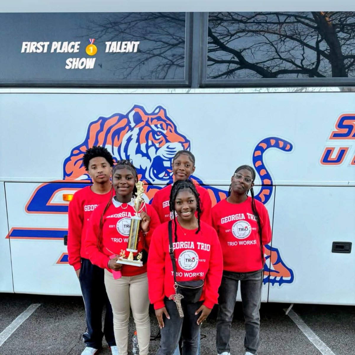 savannahstate's tweet photo. Under the leadership of Bobby Roberts, SSU’s TRIO students recently represented Tiger Nation at GA’s 28th Annual National TRIO Student Leadership Conference!

They brought home:
🥇 1st Place – Talent Show
🥇 1st Place – STEM Bridge Building
🥈 2nd Place – Scholars’ Bowl https://t.co/01cJNwGITR