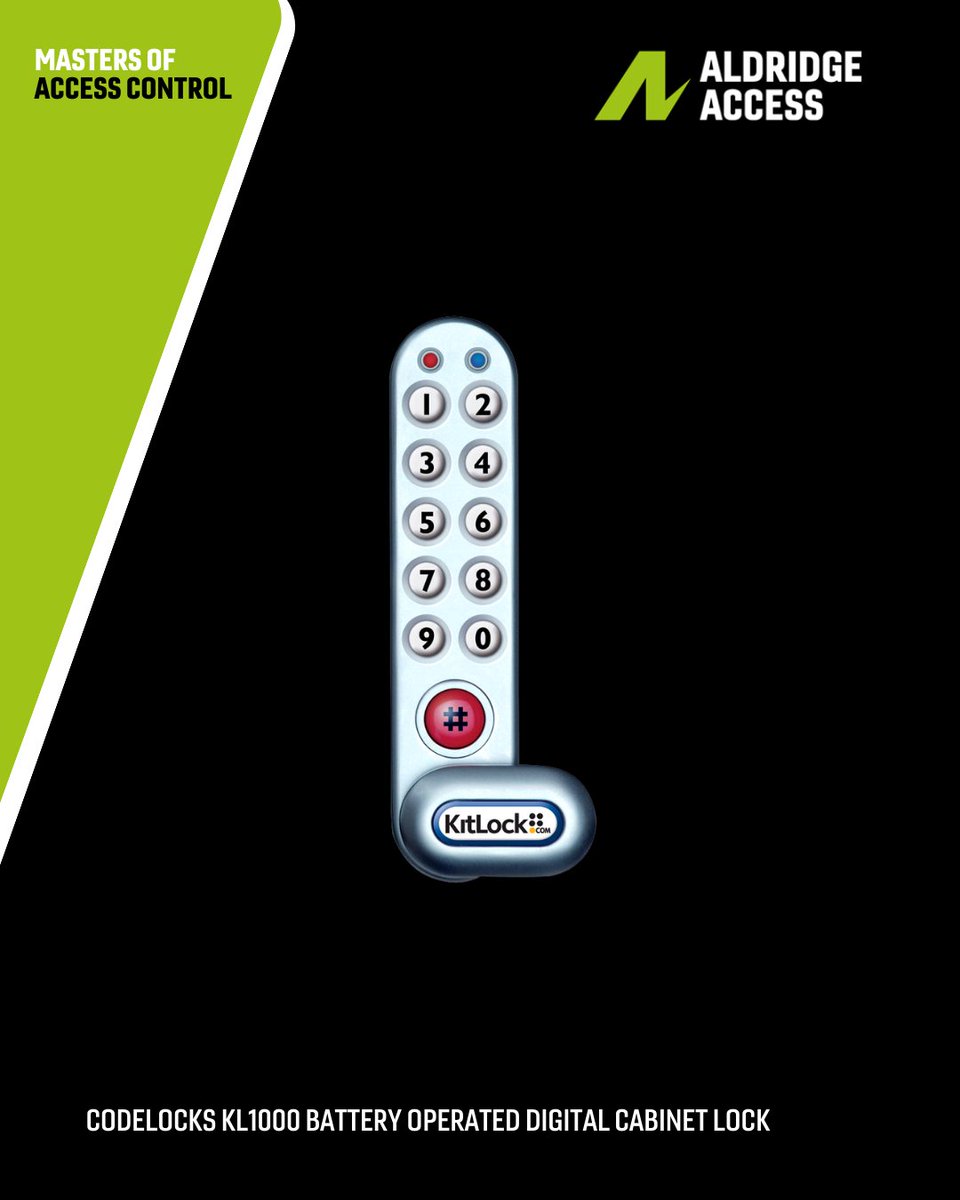 Aldridge_Access's tweet image. Still fitting basic cam locks? Step up with Codelocks KL1000 🔐 Battery powered, no wiring, ideal for lockers. Stocked at Aldridge Access 👇 [aldridgeaccess.co.uk/codel-0006-cod…]() #AccessControl #Codelocks #LocksmithLife #Installers #TradeOnly