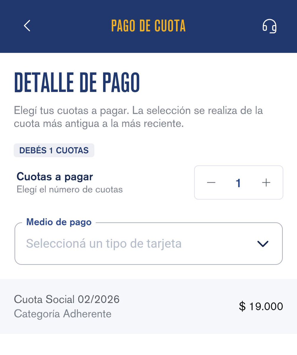 Nuevo aumento en la cuota de Boca para el mes de MARZO.
Socios Adherentes: $19000
Socios Activos: $38000

Siguen aumentando los costos mientras el socio no puede ir a la cancha o tiene que pagar más de 100 Lucas una platea.