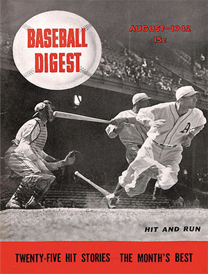 CardboardHistry's tweet photo. This Slovakian born RF & ⭐️ PH was featured on the very 1st cover of #BaseballDigest in Aug ‘42. Elmer was a true #GlueGuy on numerous teams over his career.😉 https://t.co/3yd4wR7QS4
