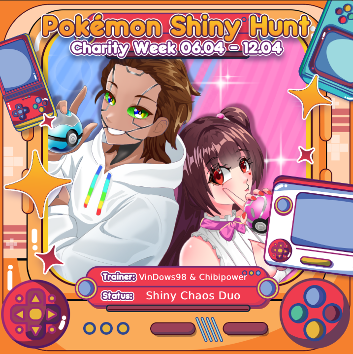 ChibipowerVT's tweet photo. Ich darf es nun offiziell bekannt geben!
Ich und @VDows98  sind beim Pokémon Charity Event dabei! 💖

Gemeinsam mit den anderen werden wir unser Bestes geben, so viele Shiny's wie möglich zu schnappen ✨

Wir beide treten im Duo auf, doppeltes Chaos und doppeltes... Glück? https://t.co/ATp2BLUvuO