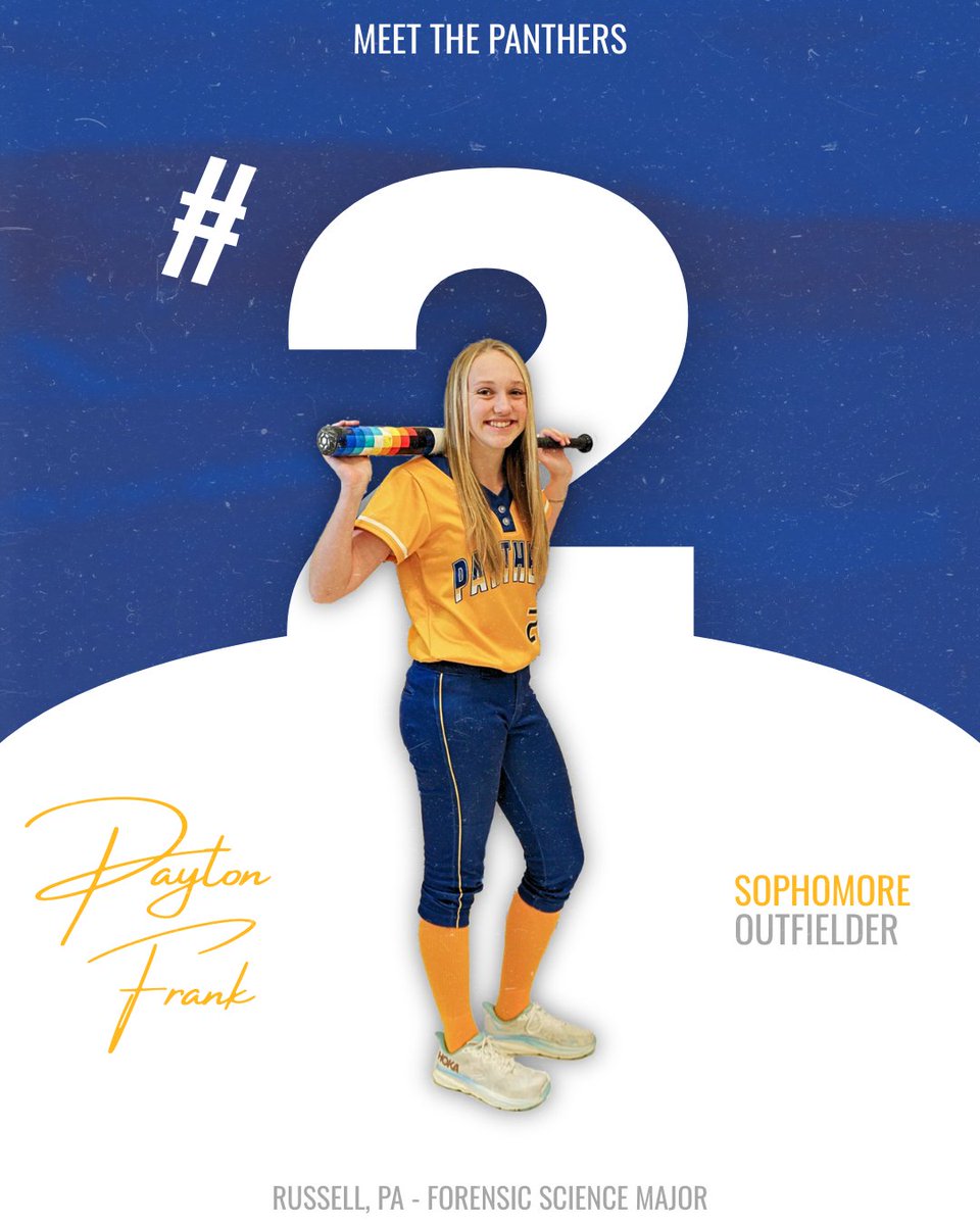 UPBSoftball's tweet photo. Time to meet the sophomores! We lead off with #2, Payton! #upbsb #pittbradfordsoftball #perfecteffort
📷
You can't edit this content. https://t.co/ZjCYW9dL0r