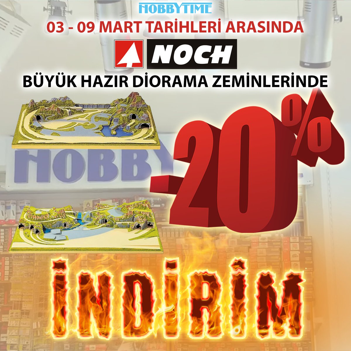 hobbytimecomtr's tweet image. 03 - 09 Mart Tarihleri Arasında 1/87 | 1/160 | 1/220 NOCH Büyük Hazır Diorama Zeminlerinde %20 İNDİRİM Sizleri Bekliyor.

hobbytime.com.tr/IndirimliUrunl…

#indirim #hobbytime