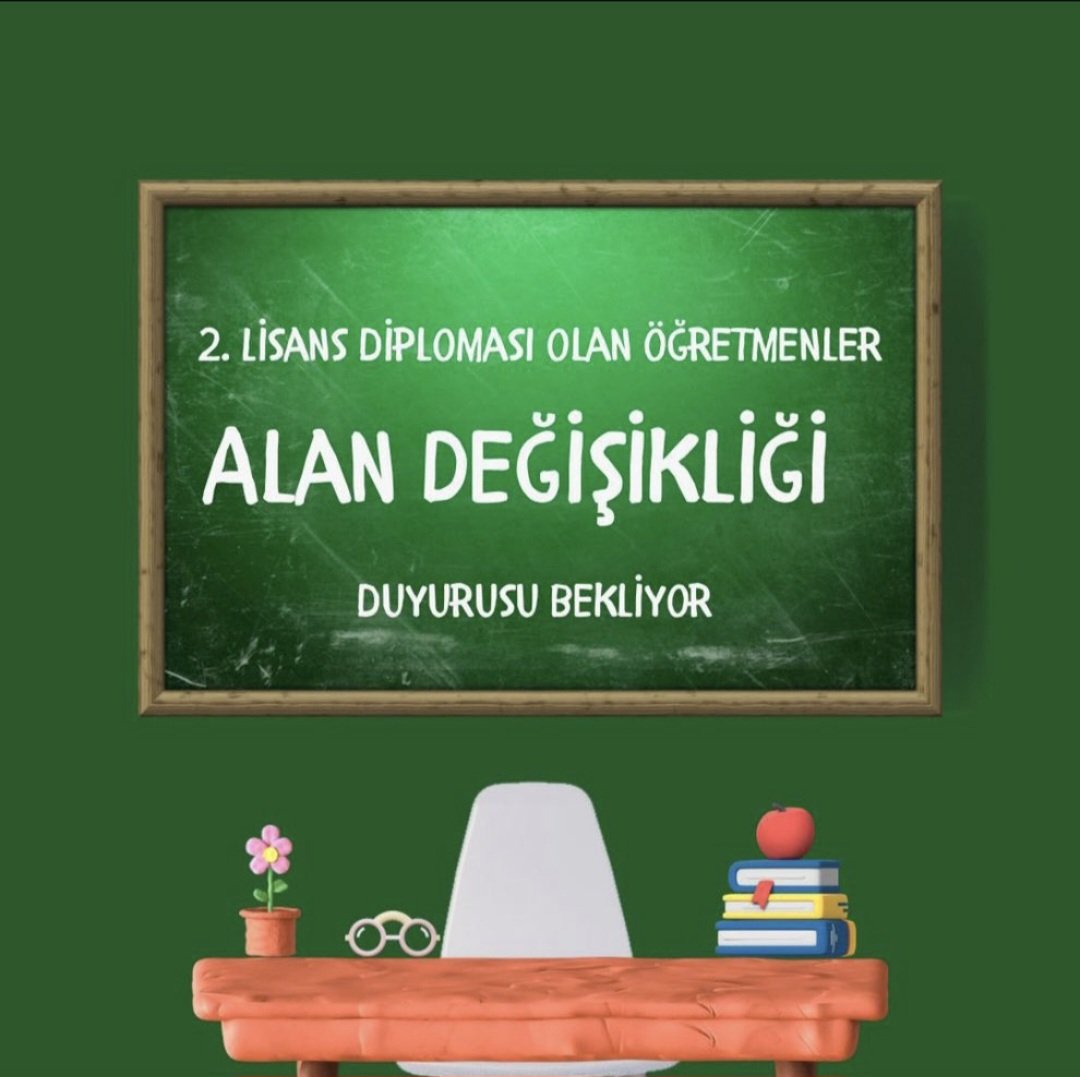 <a href="/turkegitimsen/">Türk Eğitim Sen</a> Öğretmenler diplomaya dayalı #alandeğişikliği kılavuzunun yayınlanmasını bekliyor.
<a href="/Yusuf__Tekin/">Yusuf Tekin</a> <a href="/tcmeb/">Millî Eğitim Bakanlığı</a> <a href="/mebpgm/">Personel Genel Müdürlüğü</a> <a href="/cftcblnt/">Bülent ÇİFTCİ</a> <a href="/yilmaznazif/">Nazif Yılmaz</a> <a href="/talatyavuz29/">Talat YAVUZ</a> <a href="/_aliyalcin_/">Ali YALÇIN</a> <a href="/EgitimBirSen/">Eğitim-Bir-Sen</a> <a href="/TalipGeylan06/">Talip Geylan</a> <a href="/turkegitimsen/">Türk Eğitim Sen</a>