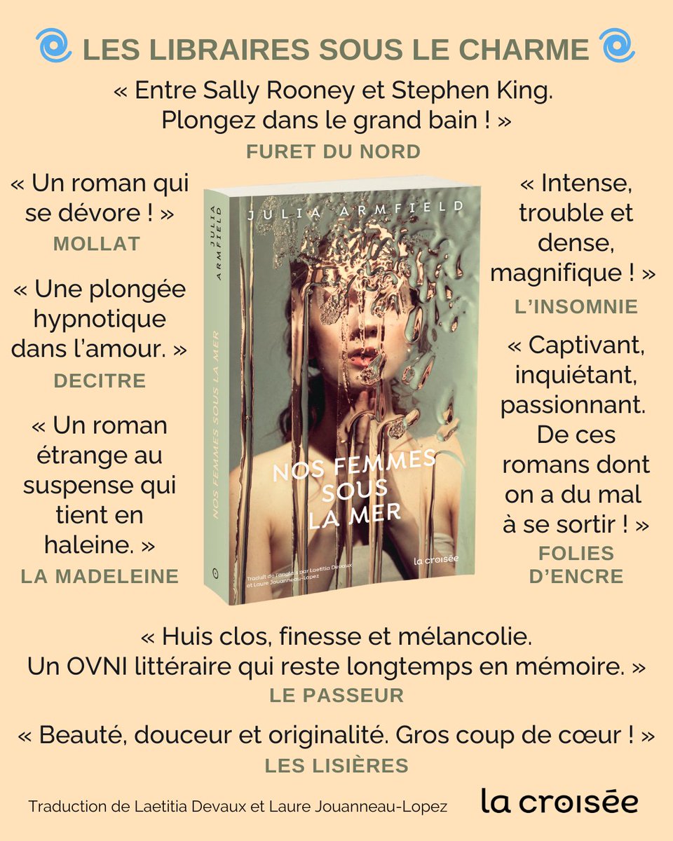 EdLacroisee's tweet photo. <3 NOS FEMMES SOUS LA MER de Julia Armfield, en librairie 
https://t.co/EDBXhYhWIk https://t.co/dJJHFb39sP