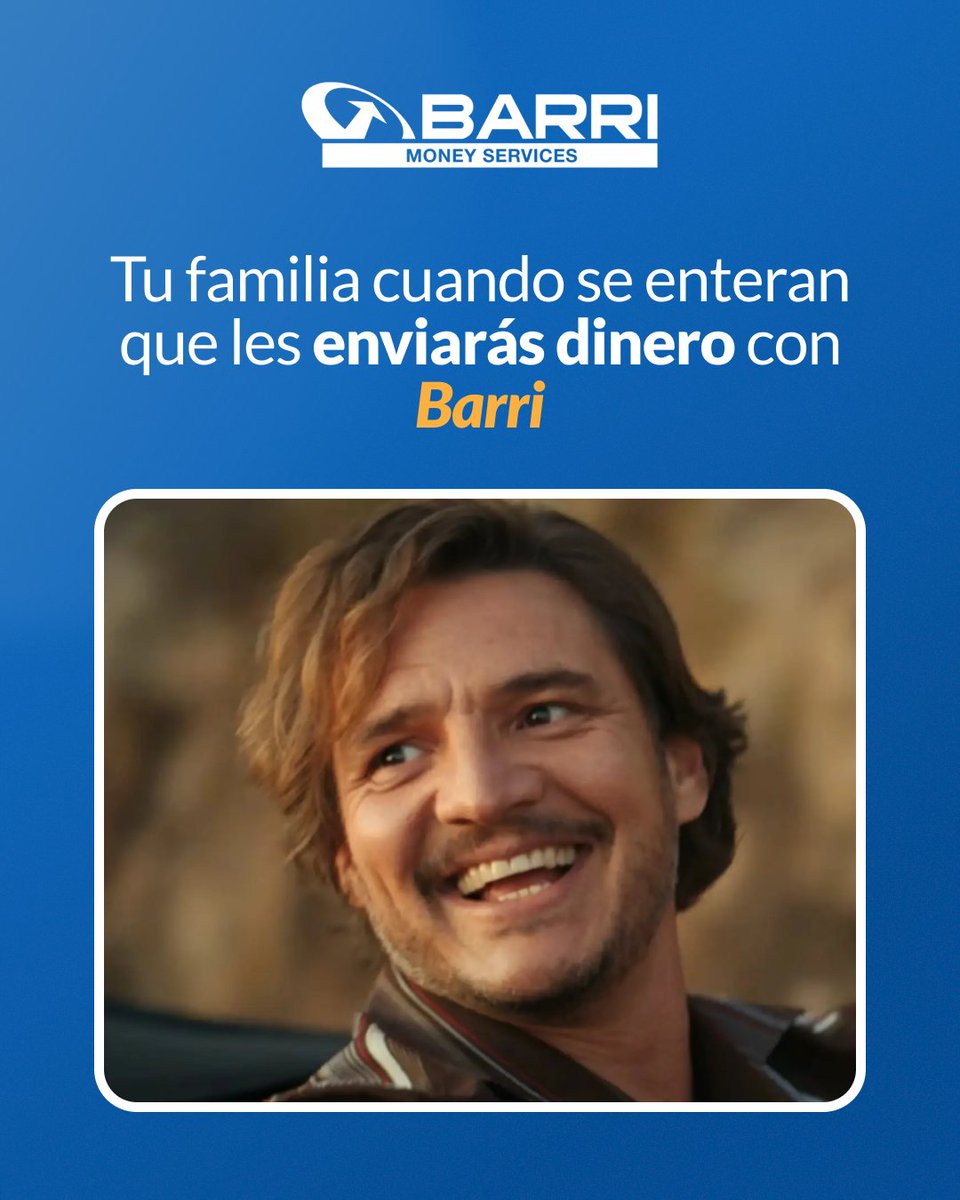 BarriEnvios's tweet photo. Tus envíos de dinero con Barri llegan rápido directo a la cuenta bancaria de tu familia o en cualquiera de los miles de puntos de pago en Latinoamérica.

#BarriMoneyTransfer https://t.co/fsSwY0Z7sk