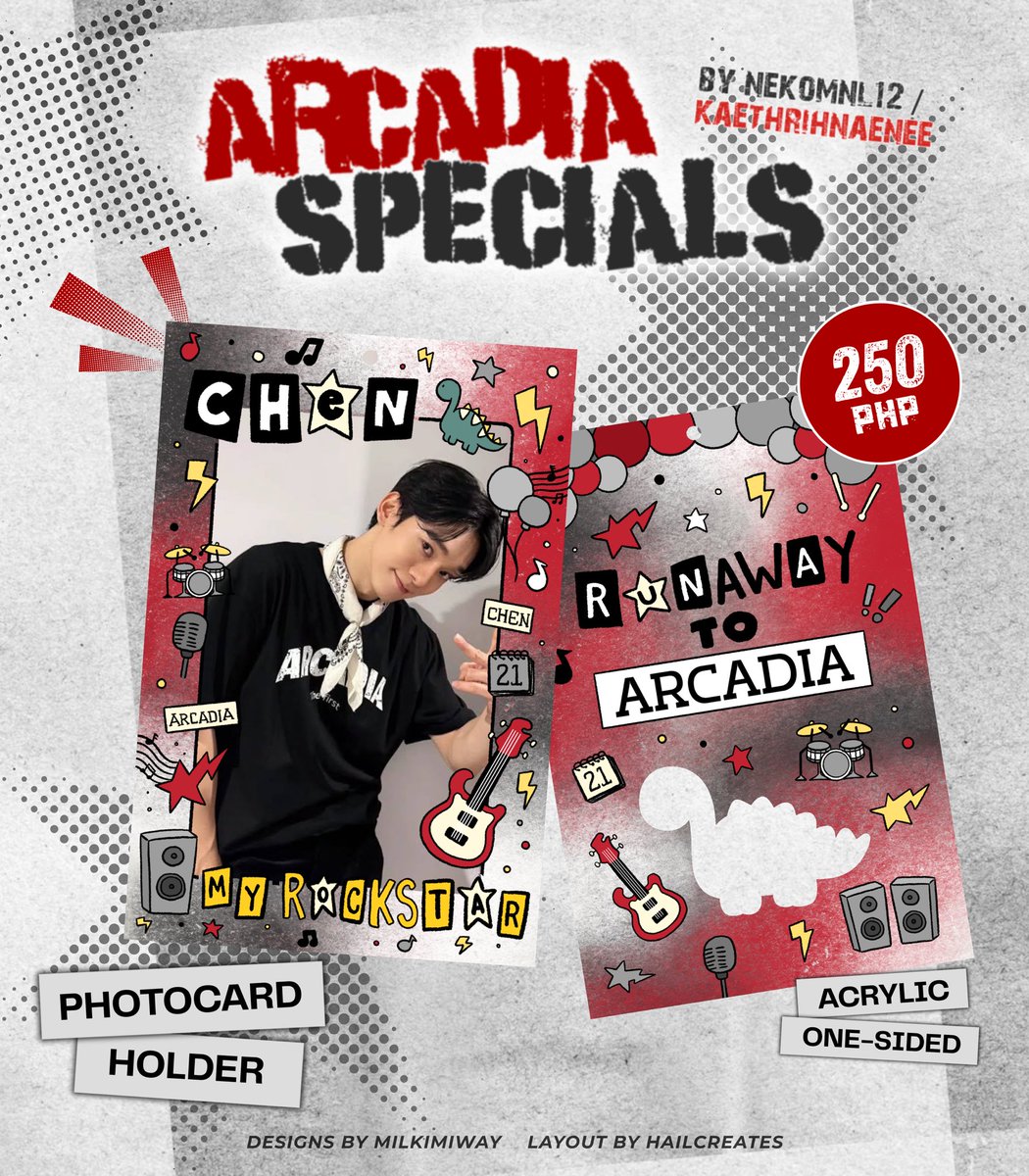 wts lfb chen kim jongdae ph #nekomnlsells
Please help RT! 🫶🏻

✅ INTEREST CHECK ✅

Nekomnl’s Arcadia Collection 🎸 
— Photocard Holder

₱250ea
+ FREE Instax print of choice

DOO/DOP: March 15

COMMENT IF INCH ❤️🖤