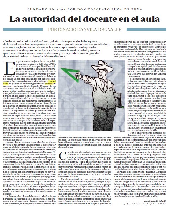 Se detestan la cultura del esfuerzo, el afán de superación, la búsqueda de la excelencia, la recompensa a los alumnos que obtienen mejores resultados académicos, la lucha por alcanzar las metas que cuestan o el aprender a recomenzar después de un fracaso. Se premia la mediocridad