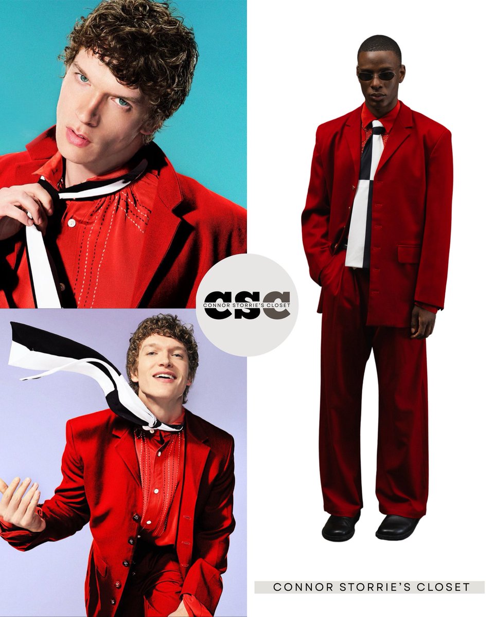 Connor Storrie ‘Saturday Night Live’ <a href="/nbcsnl/">Saturday Night Live</a> bumper photo wearing: 

Glass Cypress Spring/Summer 2026 

📸 Mary Ellen Matthews/NBC 

#ConnorStorrie #ConnorStorrieOnSNL