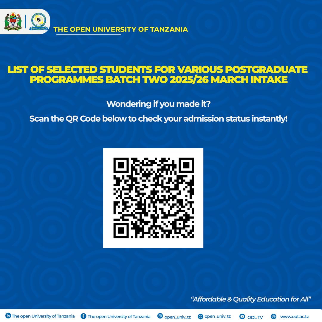 The Open University of Tanzania (OUT) tweet media