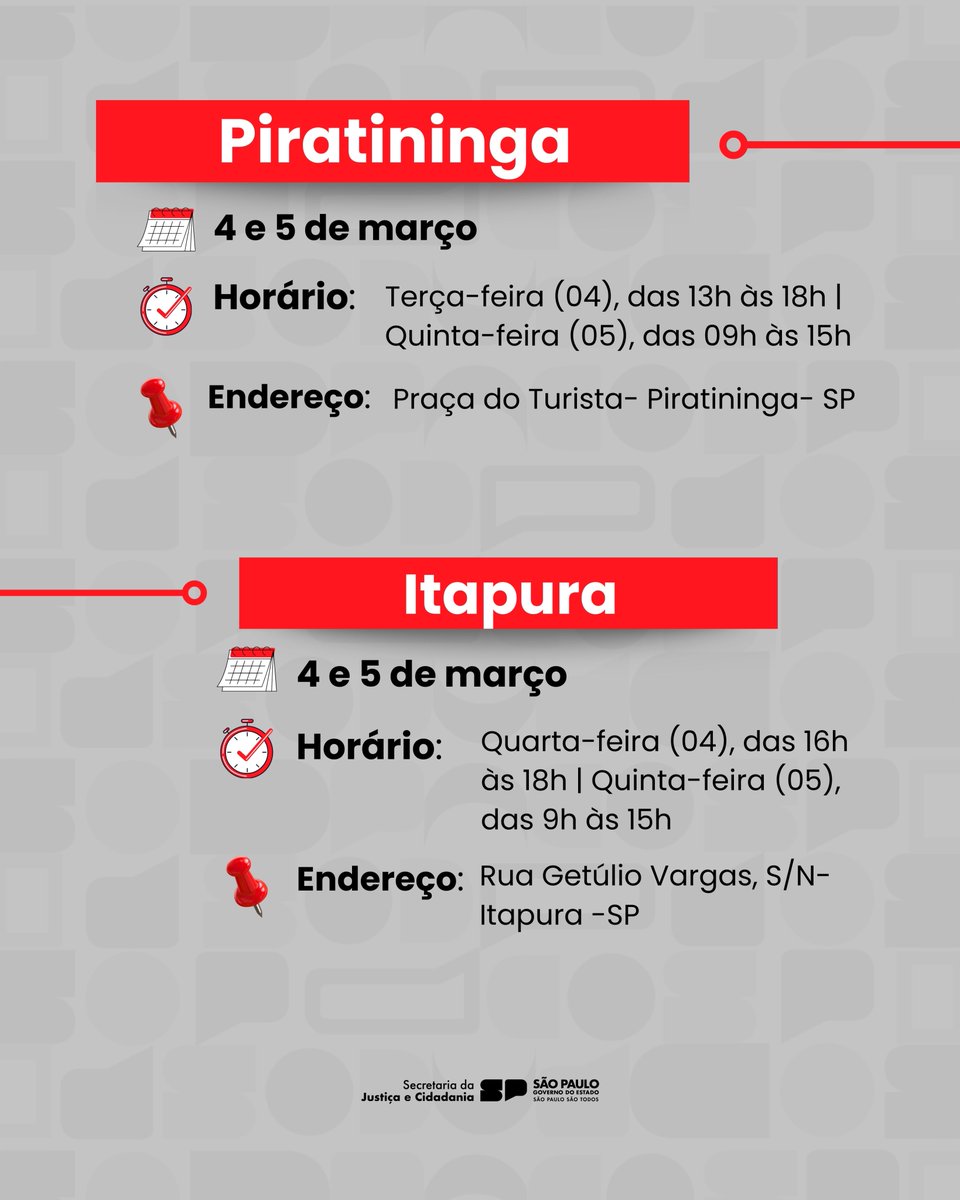 Secretaria da Justiça e Cidadania tweet media