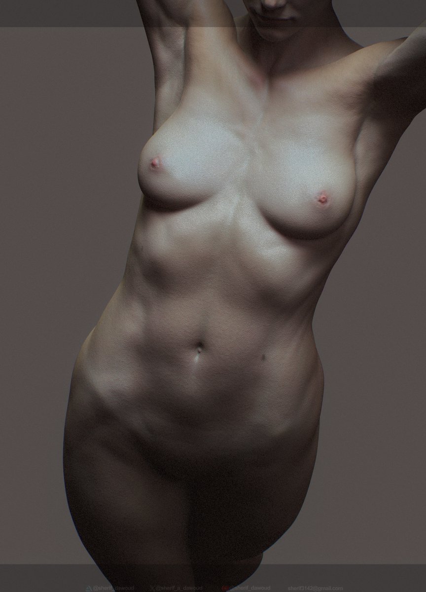 practice sculpture, rendered in Marmoset