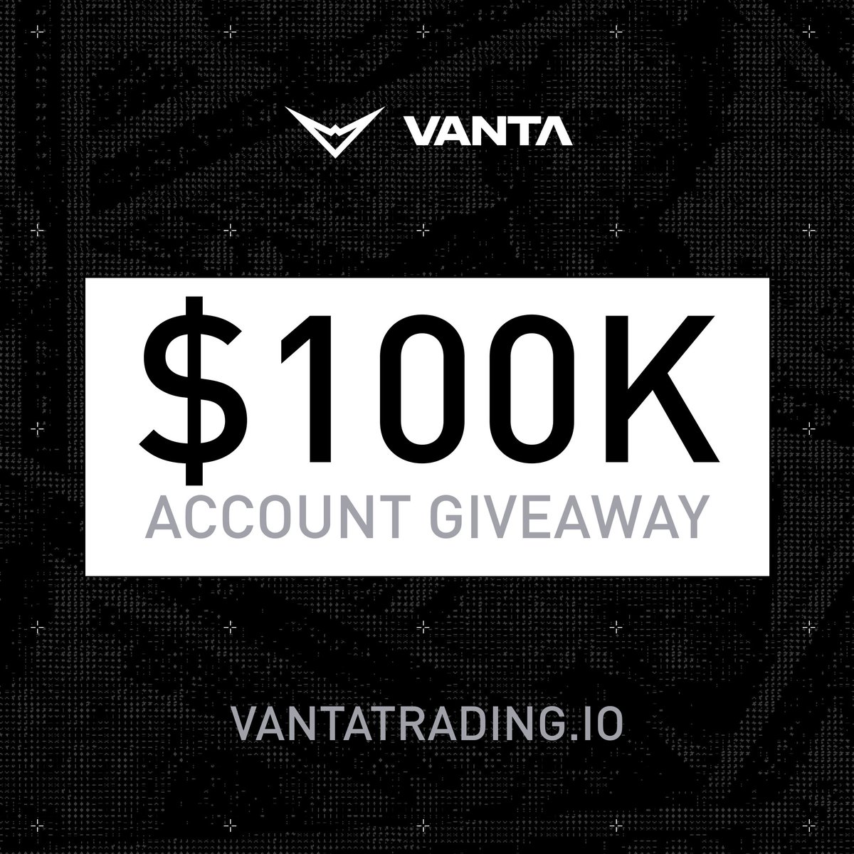 $100K ACCOUNT GIVEAWAY 🚨

Want to trade with $100k for free? 

Follow these steps to enter the giveaway:
🔁 Retweet this post
✅ Follow <a href="/VantaTrading/">Vanta Trading</a>
👥 Tag 2 traders in the comments

Winner announced on Monday, March 9th. Good luck!