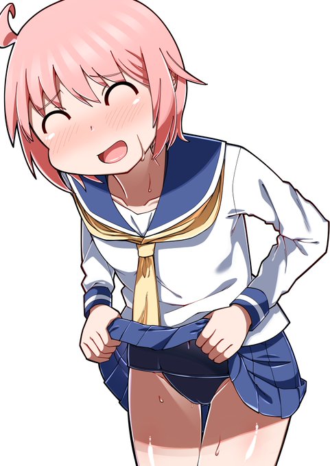 水着だから恥ずかしくない絵を描きました 