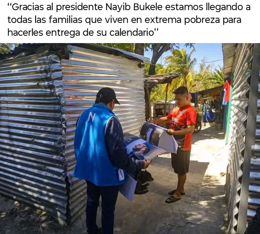 Hemos invertido millones pero millones en el programa: "Un calendario un pobre" para que recuerden día con día que Dios ama al pobre y odia al rico.
Nuestro presi y su familia se están sacrificando por nosotros.😭