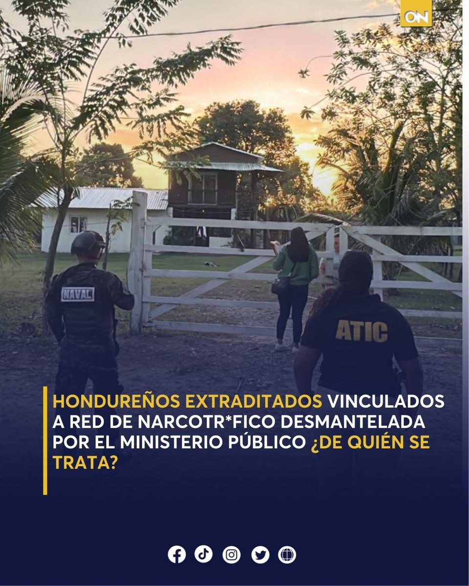 11_Noticias's tweet image. 🟡| El ente acusador detalló que la estructura criminal se dedica a la administración de bienes ilícitos en la zona norte y nororiental del país 

Nota completa aquí: 👇oncenoticias.hn/nacionales/mp-…

#Honduras  #ATIC #MP