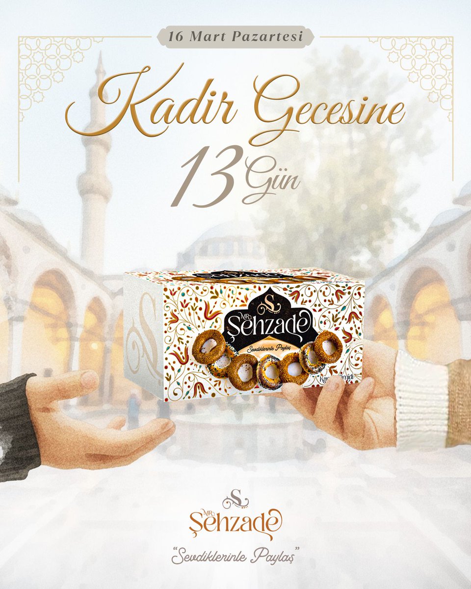 evsakgida's tweet photo. 🌙 Kadir Gecesine 13 Gün

#EvsakGıda #KadirGecesi https://t.co/QO1XByNffa