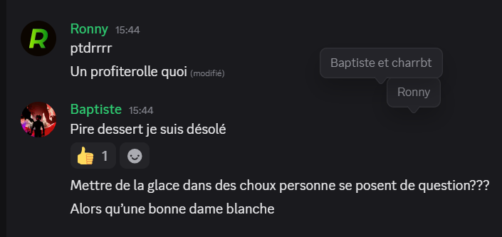 charrbt's tweet photo. 1 semaine avant la sortie de la version finale de l'app, ça bosse fort chez @DodjeApp 

Et vous, votre dessert préféré ? https://t.co/cdBjHpoI3t