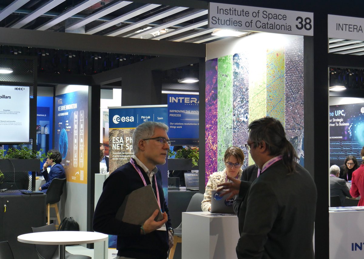 IEEC_space's tweet photo. Avui comença el #MWC26!

Un any més, l’#IEEC és present al Mobile World Congress (@MWCapital)  amb l’objectiu de destacar el valor estratègic de les tecnologies #espacials i el paper de les dades de l’espai en la innovació, l’economia i la gestió del #territori.

La fira, referència del sector de la connectivitat i les comunicacions mòbils, se celebra a Barcelona del 2 al 5 de març.

📍 Ens podreu trobar al Pavelló #Catalonia (estand 38 · CS210–CS220), al Congress Square.

Us hi esperem! 👋