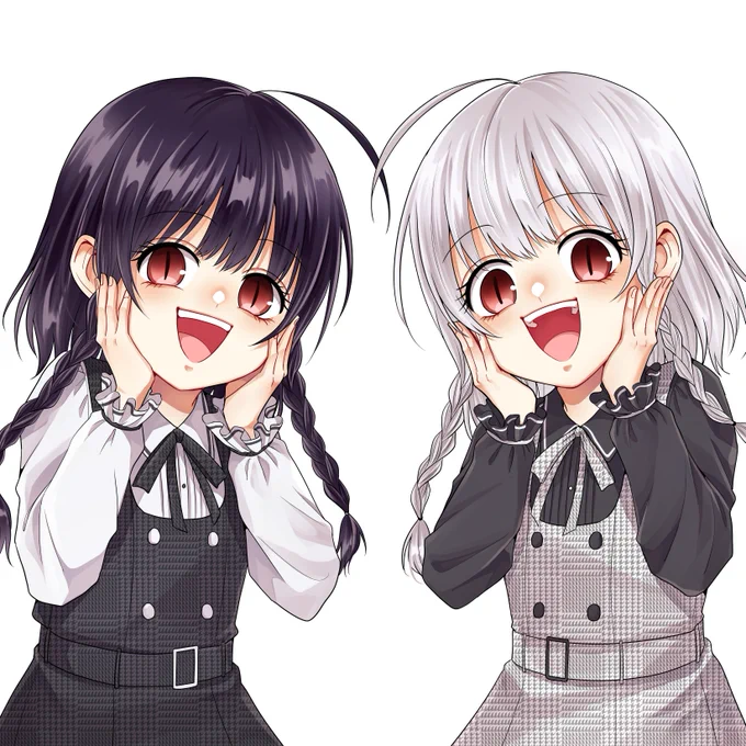 レウ&ネロ Happy Birthday 3月3日はレウ&ネロの誕生日! ママとの大切な思い出を胸に 心も体もぐんぐん成長する7歳 でも、レウはトマト、ネロはにんじんが ちょっと苦手なの… タグを付けてお祝いしてね #拷問バイトくんレウネロ生誕祭2026