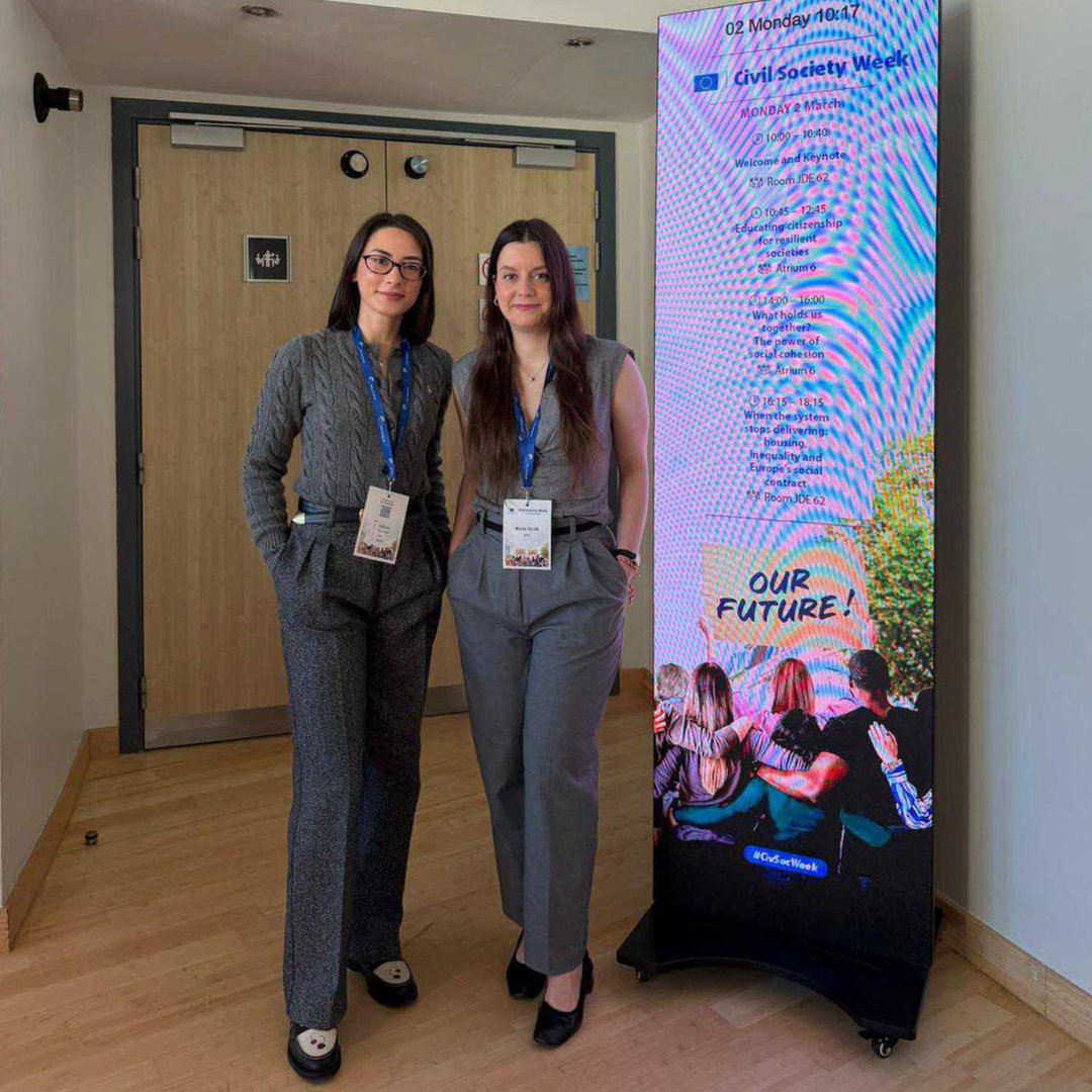 ecas_europe's tweet photo. #CivSocWeek is here — are you ready to be part of the conversation?
We’re gearing up for an inspiring and insightful week at the @EU_EESC.
Come visit our stand — we can’t wait to connect, exchange ideas, and build momentum for change.
#EUCivilSociety #ShapingEurope https://t.co/uH11B1ttmo