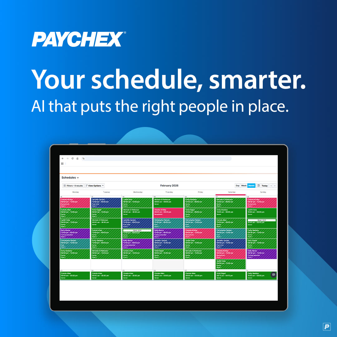 InsuranceFemale's tweet photo. I am excited to share that @Paychex is leading the way with new AI-powered solutions in [@PaycorInc] Smart Scheduler and Paychex Flex. These advancements aim to streamline tasks and maximize efficiency. Learn more in the release! https://t.co/cl6OWP0CEr

#PaychexProud #Innovation https://t.co/nDz4wy6lFe