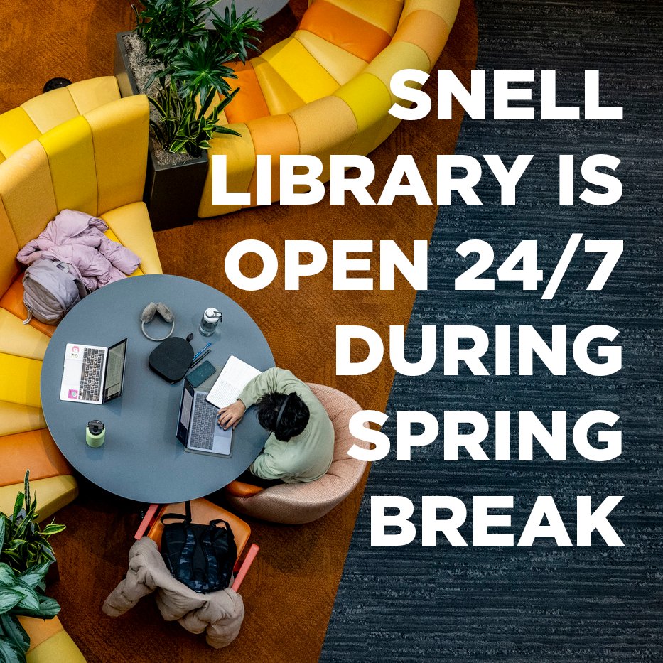 Northeastern University Library tweet media