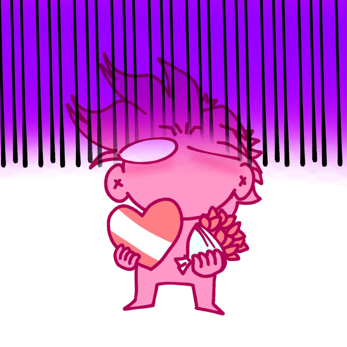 "W-Wait... Has Valentine's month already ended?... Aw man..."