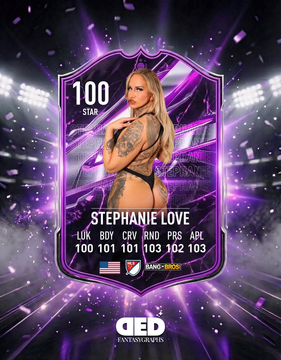 DEDFantasyGraph's tweet photo. #FIFA26 ft. @lovestephanie22 

#fifa #StephanieLove https://t.co/PRqKHMNmIR