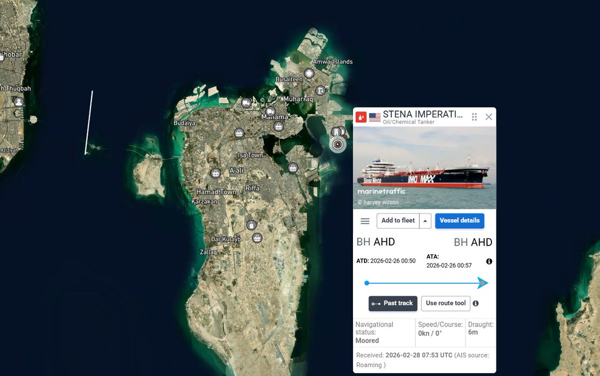 5th tanker hit by the IRGC 🇮🇷 The U.S.-flagged 🇺🇸 tanker Stena ...