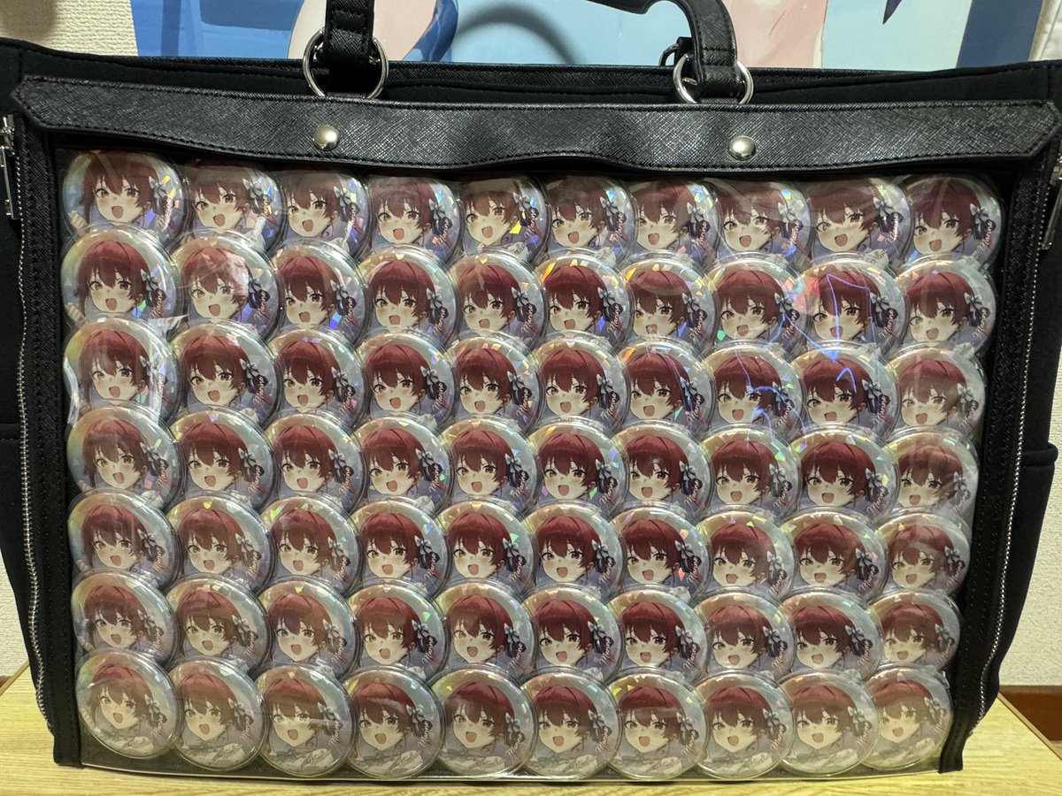 マリン船長見てください 5th缶バッジで人生初の痛バ完成しました