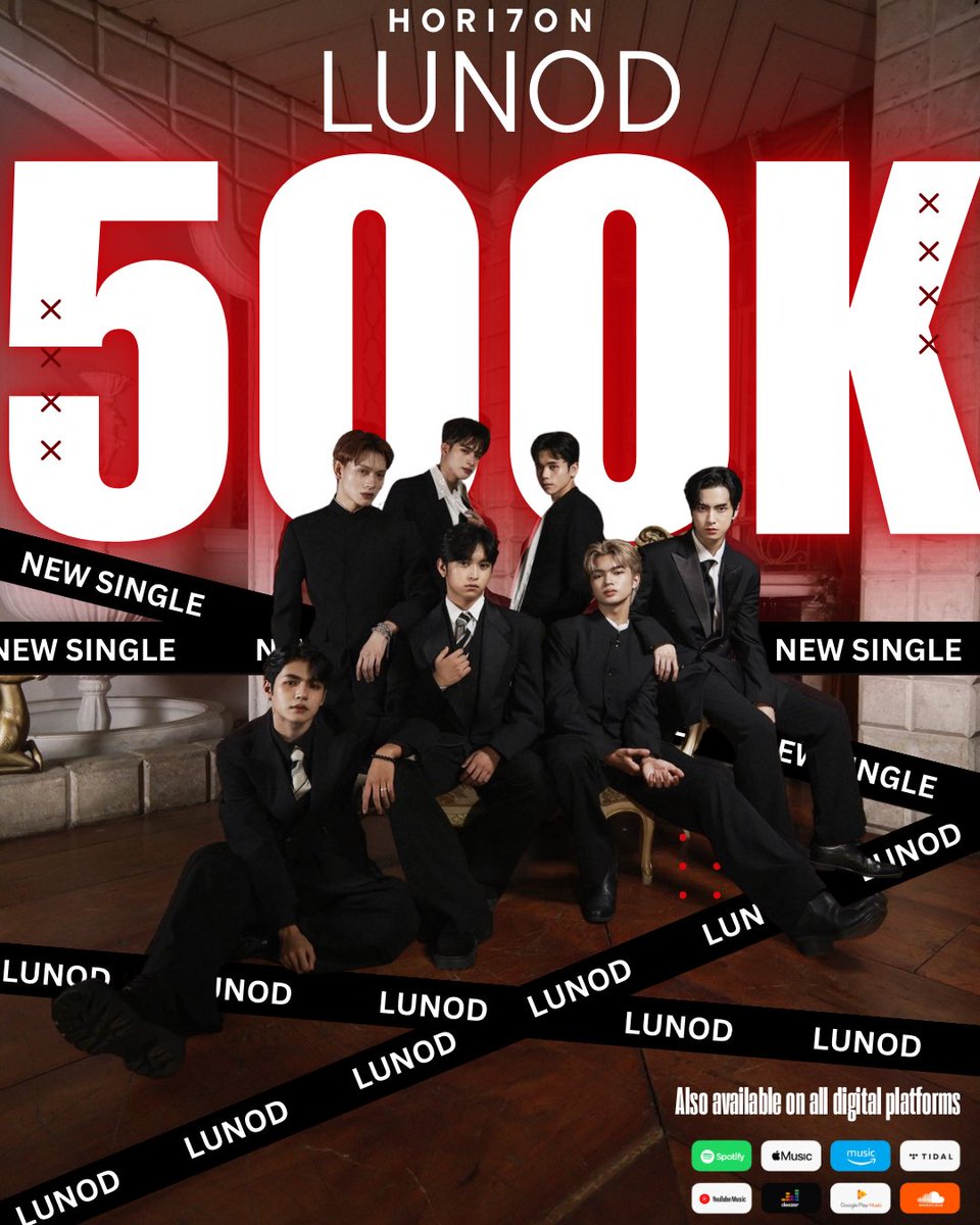 allforh7nVINCI's tweet photo. 500K views for HORI7ON’s “LUNOD” Special Film 🎞️ 

Congratulations 🥹🥹🎉🎉

Let’s continue to stream 

SPECIAL FILM: https://t.co/Qtv1u7Hj89

#HORI7ON #호라이즌 
@HORI7ONofficial
@HORI7ON_twt https://t.co/GJO5rOa0tL