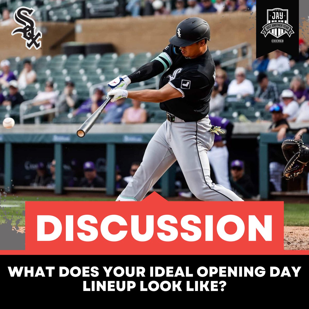 JAYChi_WhiteSox's tweet image. The #WhiteSox will open the season against the #Brewers on March 26th. Assuming they throw one of their righties, what would your ideal opening day lineup look like?

Meidroth 2B
Teel C
Montgomery SS
Murakami 1B
Hays LF
Vargas 3B
Benintendi DH
Baldwin RF
Acuna CF

What would