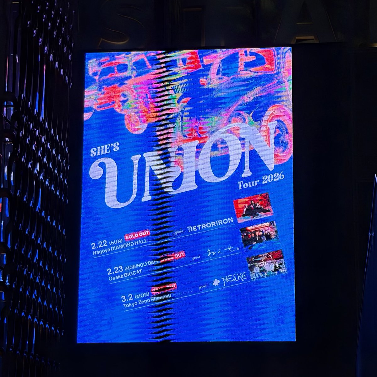 ssand1024's tweet photo. #SHE_S #NELKE 
3/2(月) Zepp 新宿 SHE'S UNION TOUR https://t.co/8EGcpg8L2w