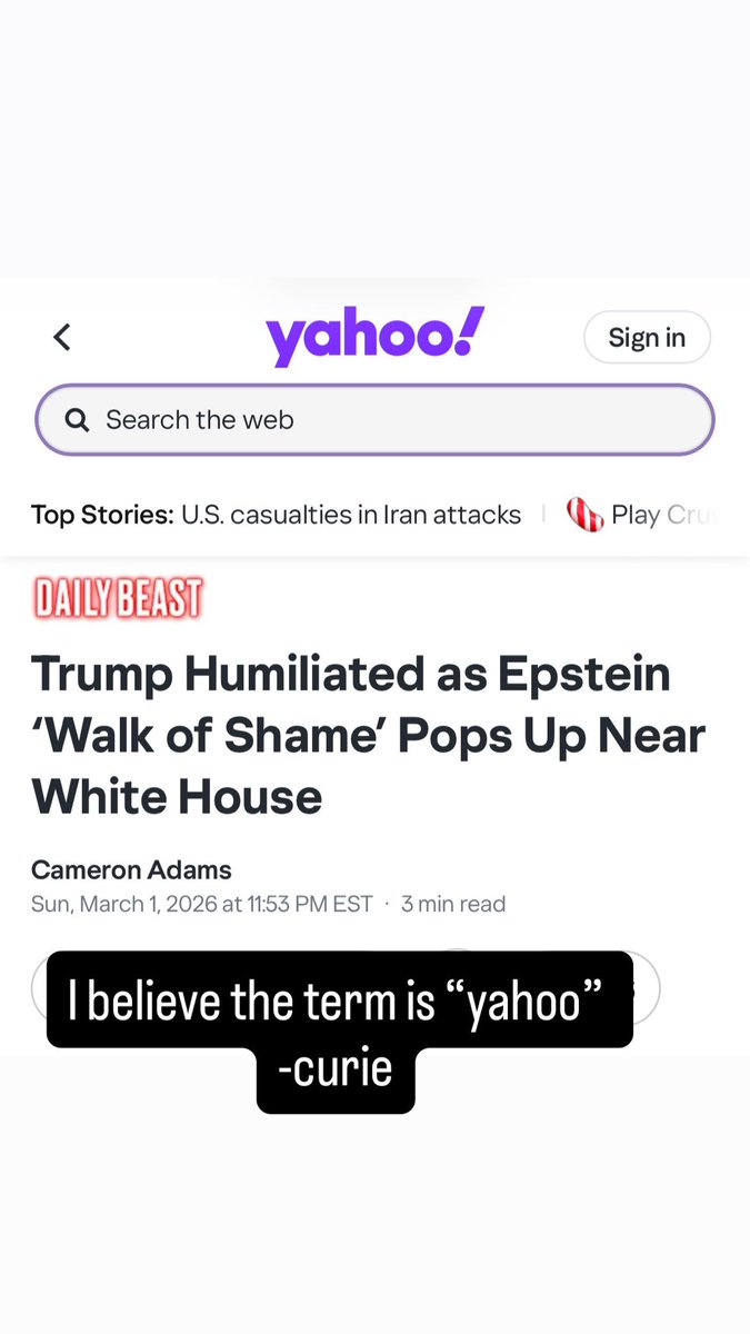 AariesAllen's tweet photo. I believe the term is “yahoo” 
-curie https://t.co/GgMXjD2aKY