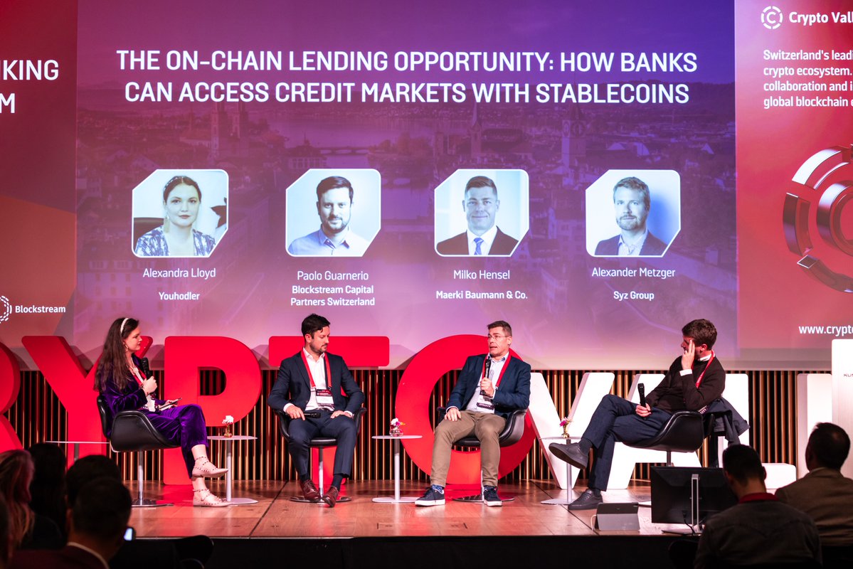 thecryptovalley's tweet image. 📚 Great to have experts discuss the opportunities and challenges for banks accessing on-chain credit markets, the role of stablecoins in enabling liquidity, and the operational, technological, and regulatory considerations shaping the future of digital lending.

Key Takeaways