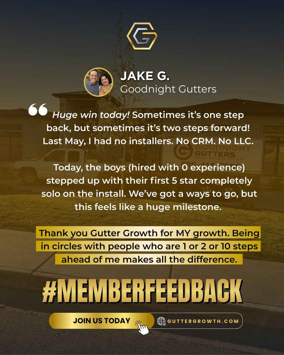 GutterGrowth's tweet photo. Growth happens faster when you’re not doing it alone.

𝗜𝗳 𝘆𝗼𝘂’𝗿𝗲 𝗿𝗲𝗮𝗱𝘆 𝗳𝗼𝗿 𝘆𝗼𝘂𝗿 𝗻𝗲𝘅𝘁 𝘄𝗶𝗻, 𝗹𝗲𝗮𝗿𝗻 𝗺𝗼𝗿𝗲 𝗮𝗯𝗼𝘂𝘁 𝗼𝘂𝗿 𝗽𝗿𝗼𝗴𝗿𝗮𝗺: https://t.co/ZXM7ikaPQY

#guttergrowth #gutterbusiness #contractorlife #mastermindgroup #businesscoaching https://t.co/yULH21tiyA
