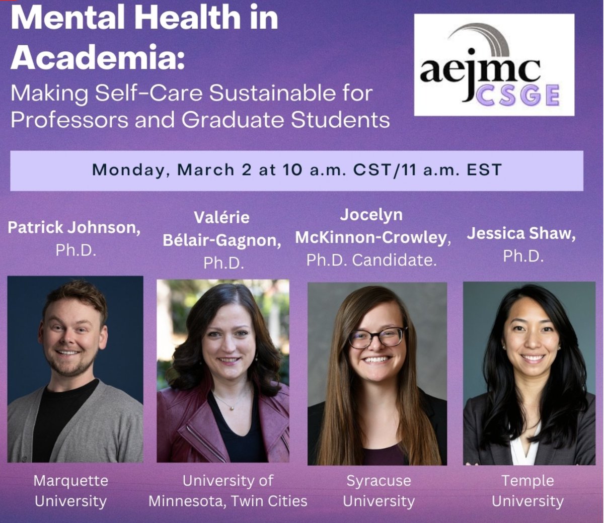 Graduate Education Commission (AEJMC) tweet media