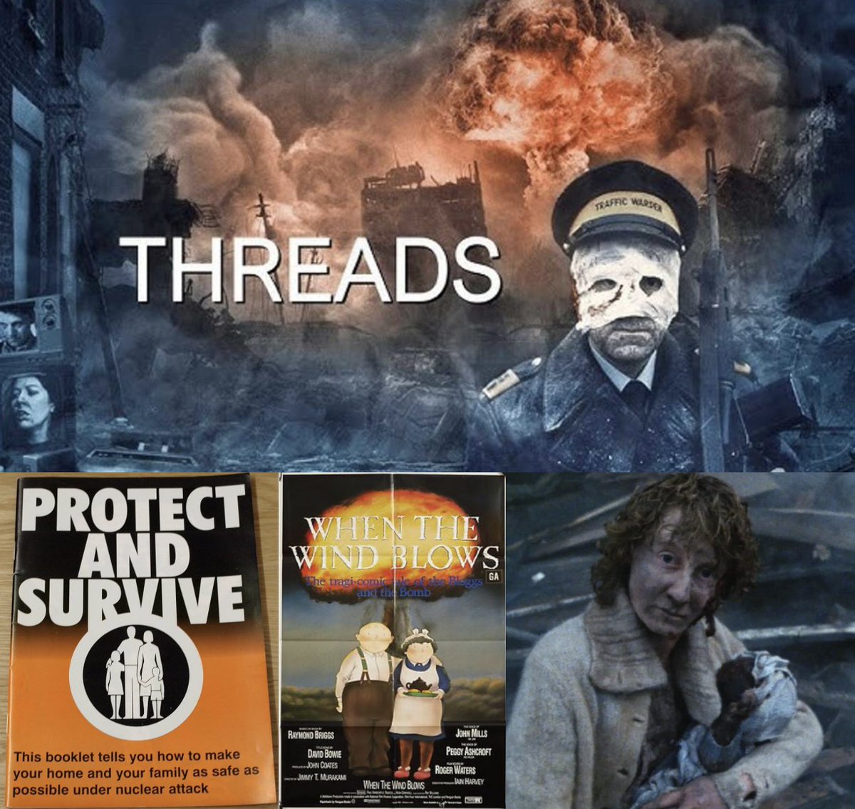 Watching the news like I wasn’t raised on Threads, When the Wind Blows and a government leaflet telling me to hide under a table while Frankie sang about Two Tribes! Just a typical day in the 80s! At least we got a special school assembly out of it #BritishGenX #Coldwarkids #Iran