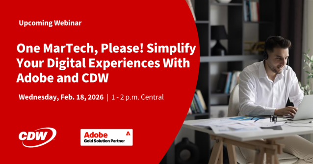Kapowski1019's tweet photo. Drowning in marketing tools but still chasing results? From my seat at @CDWCorp, Adobe DX helps unify journeys and teams. Want to see what’s possible? Register now: https://t.co/N7x9ykuMJD https://t.co/Zg5QlOXL9T