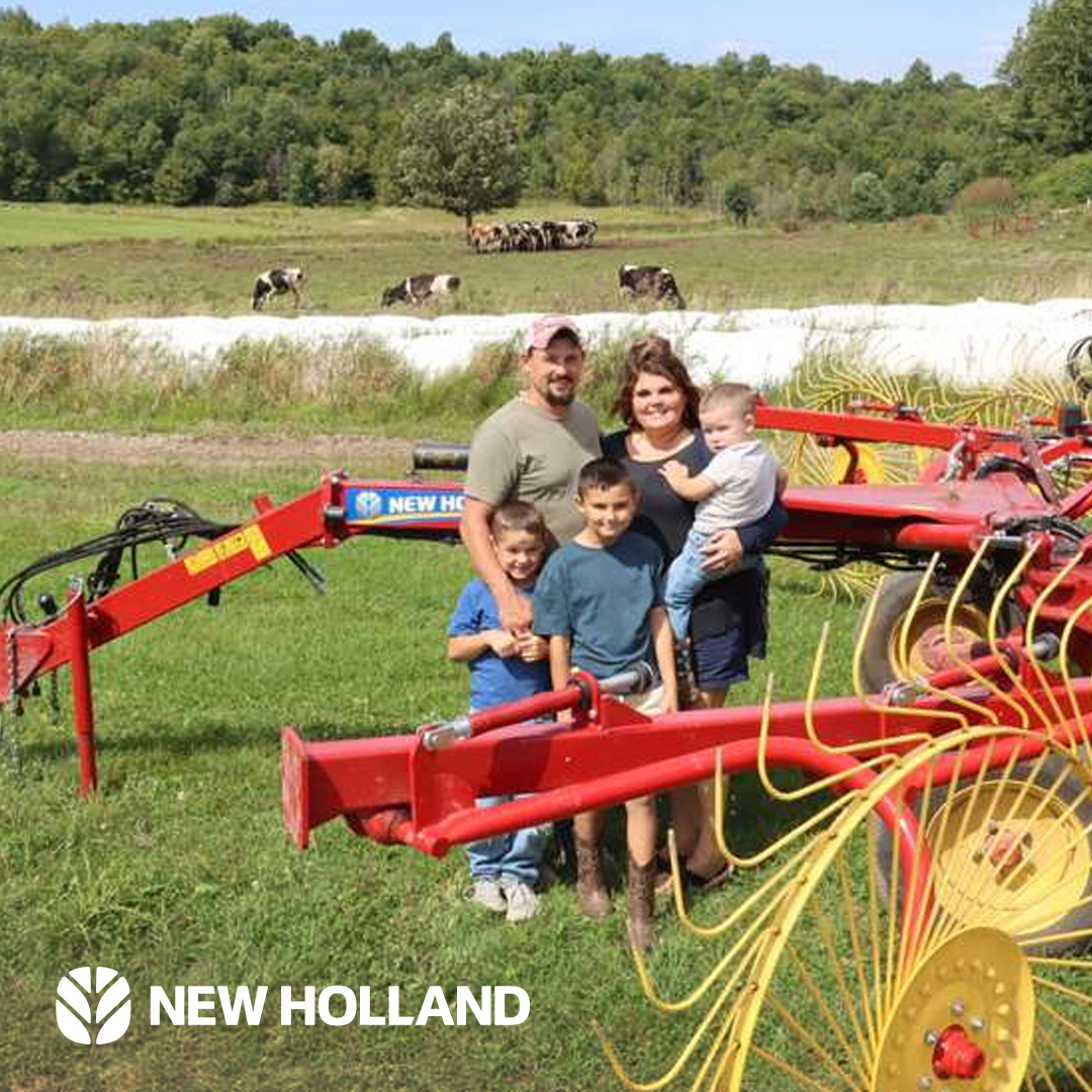 melroseimp's tweet photo. Ever wonder what New Holland haytools can do for your operation? Meet the Perrigo family—an organic, grass‑fed dairy built on grit, good cows, and reliable New Holland equipment. Read their... https://t.co/XP3mnuURBK https://t.co/mwGoV7p6oD