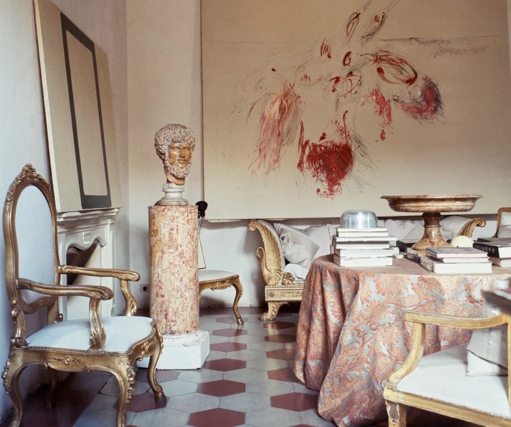 archivebycosmos's tweet photo. The magic of Cy Twombly home in Rome, 1966. https://t.co/tnXYbO0EEW