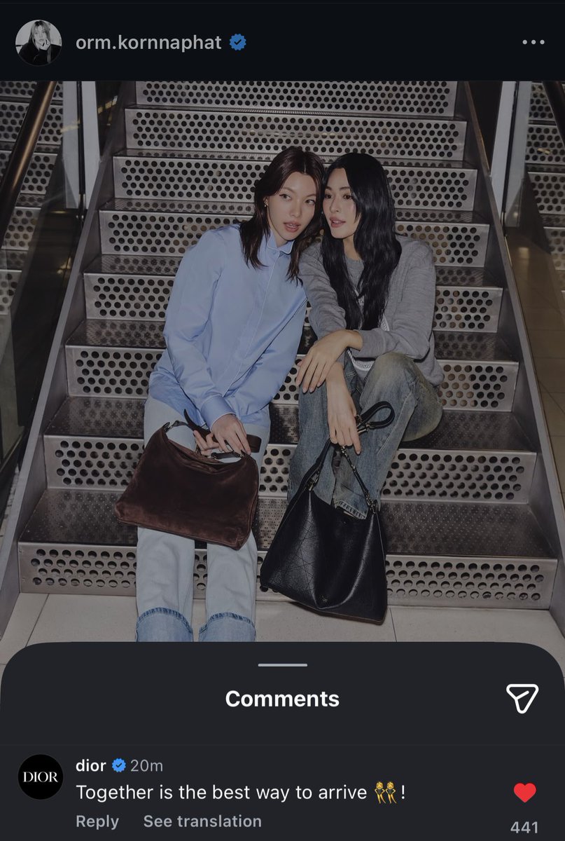 Dior 💗 LingOrm 
ทุกคนไปให้เอนเกจกันด้วยนะคะ 💞💞

LINGORM TAKEOFF TO DIORAW26
#LingOrmDiorAW26APTLook
#LinglingKwong #OrmKornnaphat  #LingOrm #Dior #DiorAW26 #PFW  <a href="/Dior/">Dior</a> <a href="/linglingsirilak/">linglingsirilak</a> <a href="/ormmormm/">orm kornnaphat🌈</a>