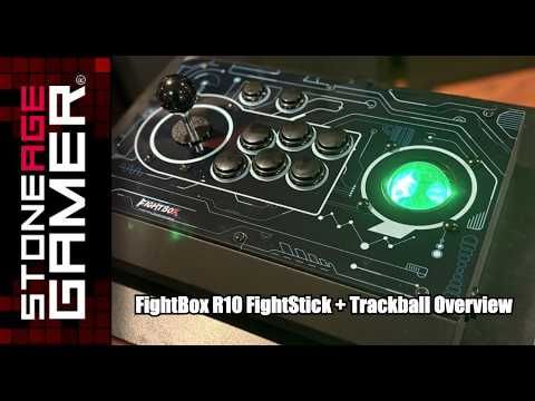 StoneAgeGamer's tweet photo. The FightBox R10 FightStick + Trackball is an arcade stick for the PlayStation 3, Nintendo Switch and PC platforms with Sanwa and Baolian parts, a 3" LED trackball, and more. Here’s a closer look.  
https://t.co/VsJA0BySWb https://t.co/8YdWPMeh8H