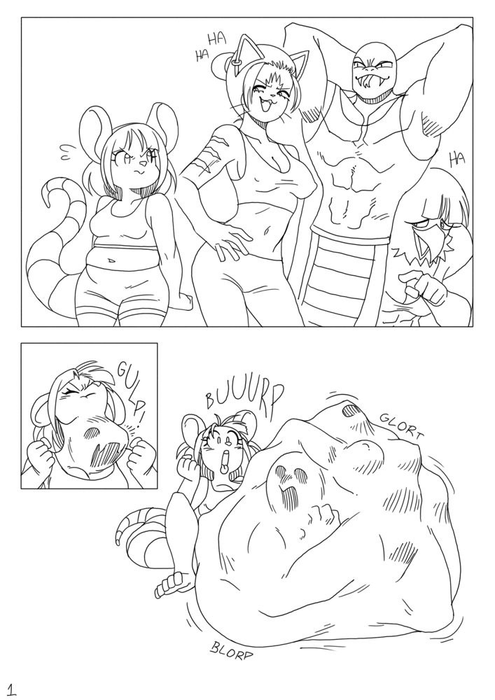 Alien_ado_2's tweet photo. Comic - Mouse Working Out 1/2
#vore https://t.co/zYjE6Xt6ep