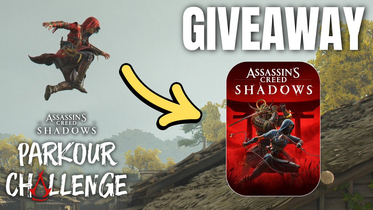 To spice up the #ACShadowsParkourChallenge ⛩️

I’m giving away 10 copies of Assassin’s Creed Shadows! 🔥

How to enter:

✅ Follow me <a href="/MisterAlpha444/">MisterAlpha444</a>
✅ Like &amp; Retweet this post
✅ Comment your favorite Assassin’s Creed Parkour system OR simply write #ACShadowsParkourChallenge