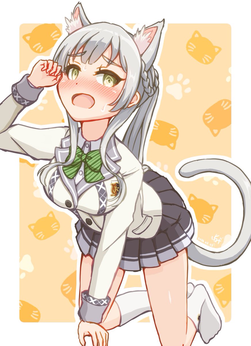 ネコ耳としっぽが生えてしまった柏木咲姫 #柏木咲姫生誕祭2026