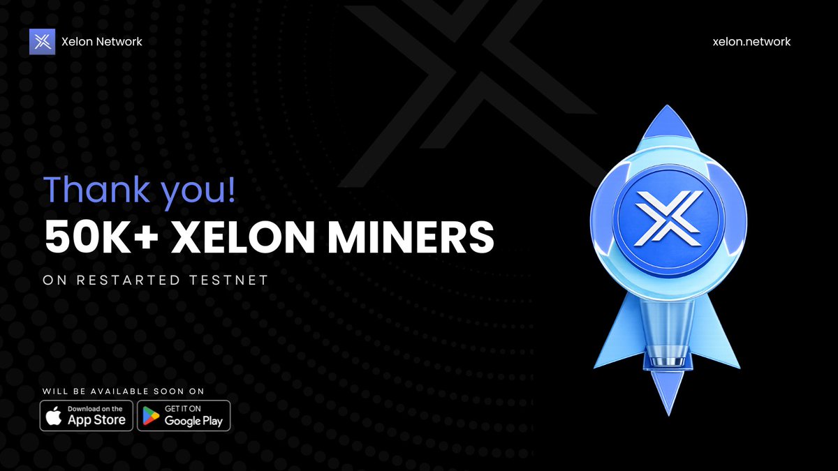 50,000+ Xelon miners joined via Google login backup within the first 12 hours of the Genesis Block! 🚀

An explosive growth milestone and a powerful start for the network.

No one can stop the future of technology. As one of the fastest-growing mining blockchains in crypto, we’re