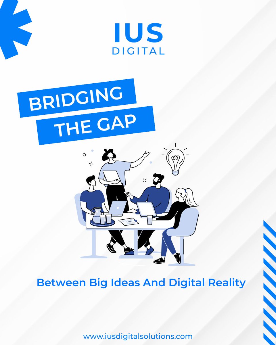 _iusdigital's tweet photo. Great things happen when big ideas meet the right team. 

Innovation isn't just about a lightbulb moment; it’s about the work that happens around the table to make it function, scale, and succeed. At IUS Digital Solutions, we don’t just build tools, we build bridges. https://t.co/qvNGku1xXo